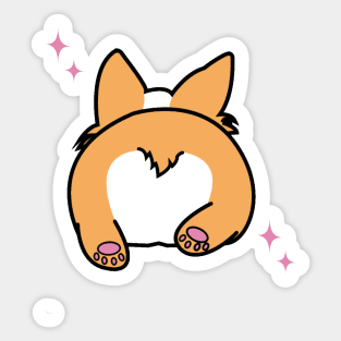 Corgi Booty Sticker